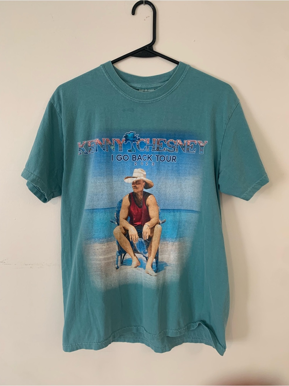 Comfort Colors Teal Kenny Chesney 'I Go Back Tour' Graphic Tee